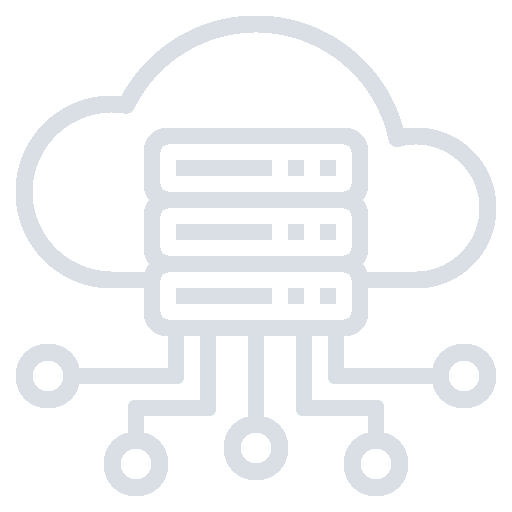White hosting icon