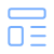 rounded icon of servers that are a light blue