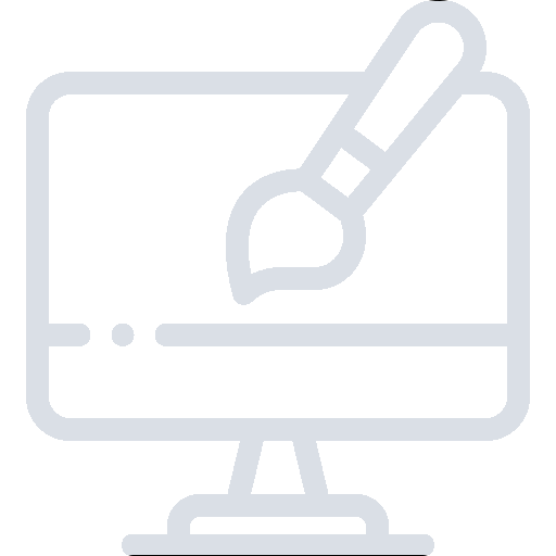 White web design icon